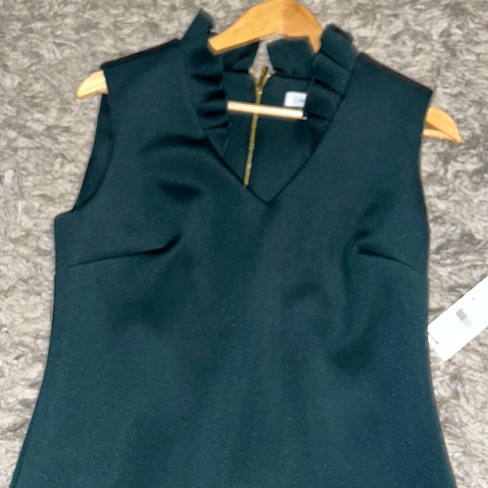 Calvin Klein dark green dress